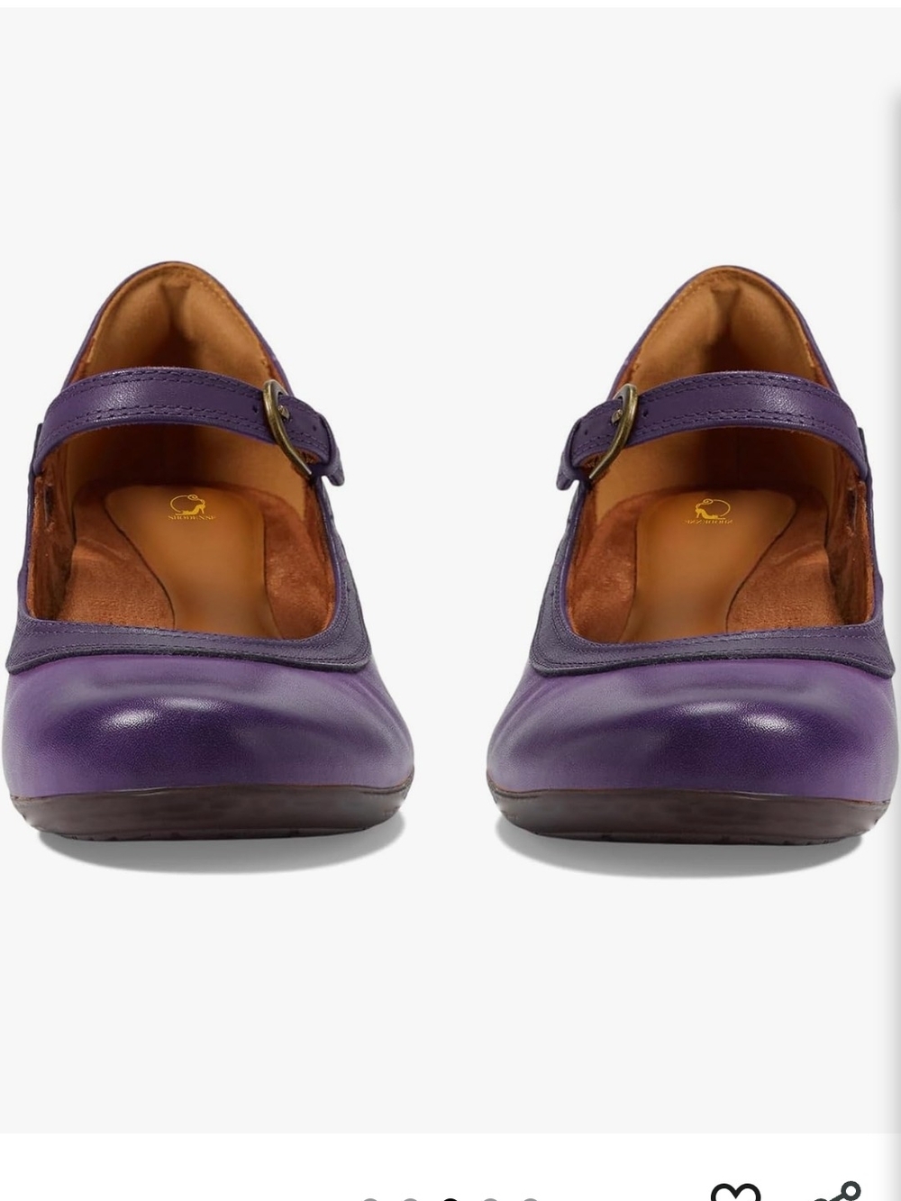 Women’s Retro Purple Mary Jane Heels - Picture 3 of 16